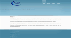 Desktop Screenshot of alekindustrias.com